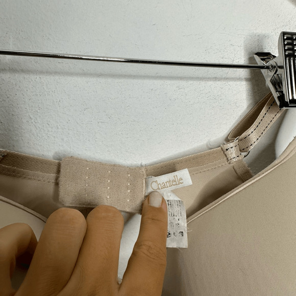 CHANTELLE Basic Invisible Smooth Support T-Shirt Bra beige underwire womens 36DD - Picture 3 of 7